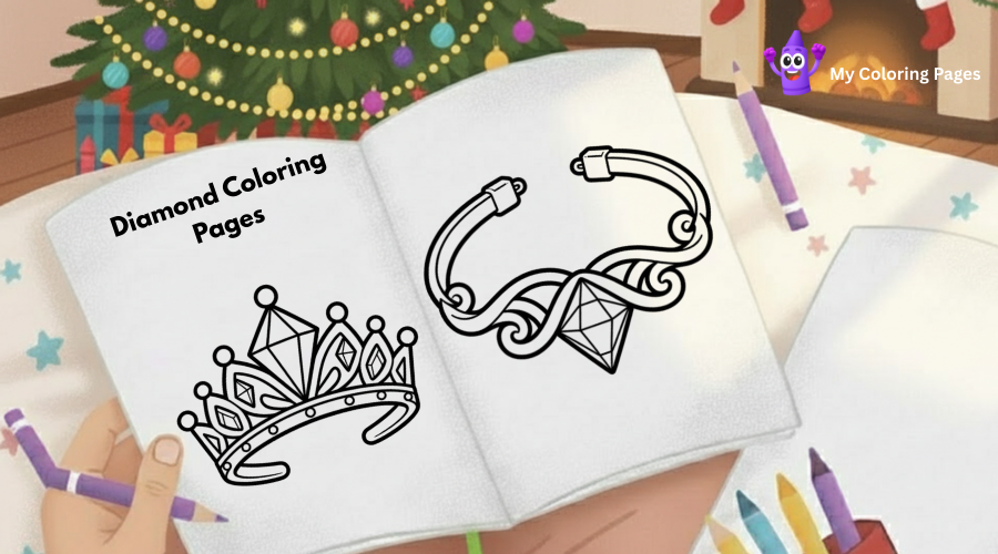 Diamond Coloring Pages