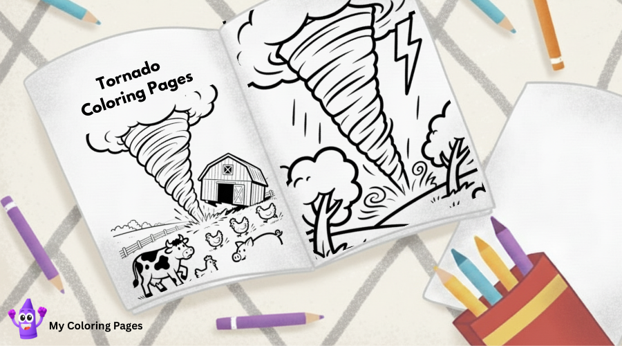 Tornado Coloring Pages