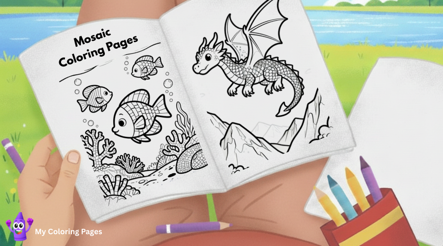 Mosaic Coloring Pages