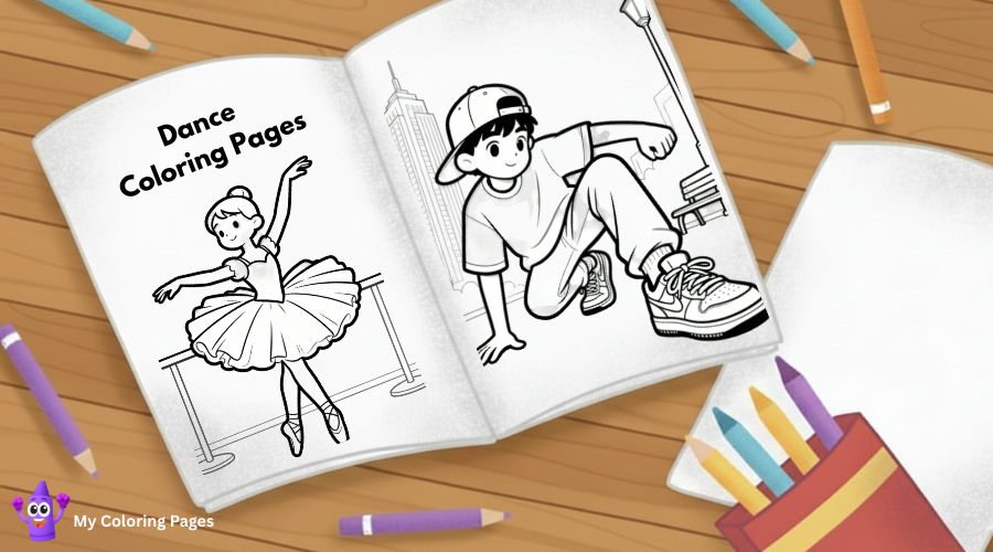 Dance Coloring Pages