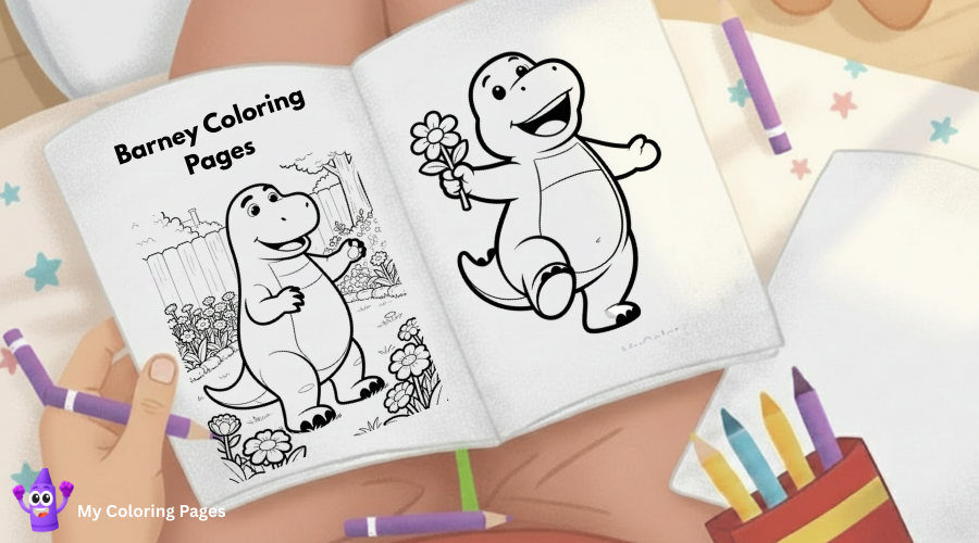Barney Coloring Pages