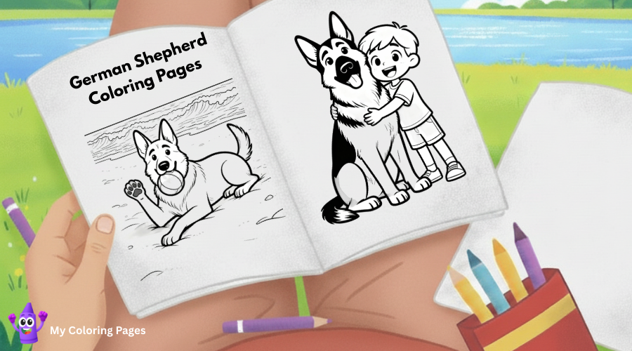 German Shepherd Coloring Pages