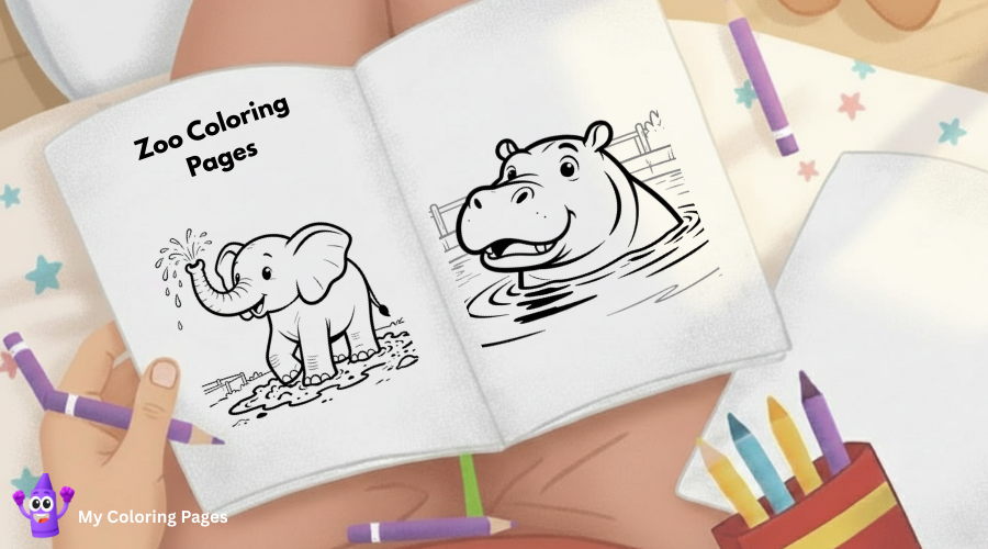 Zoo Coloring Pages