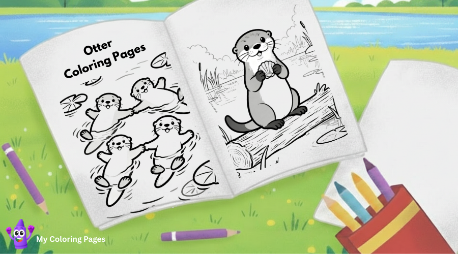 Otter Coloring Pages