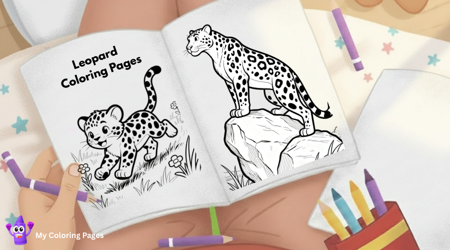 Leopard Coloring Pages