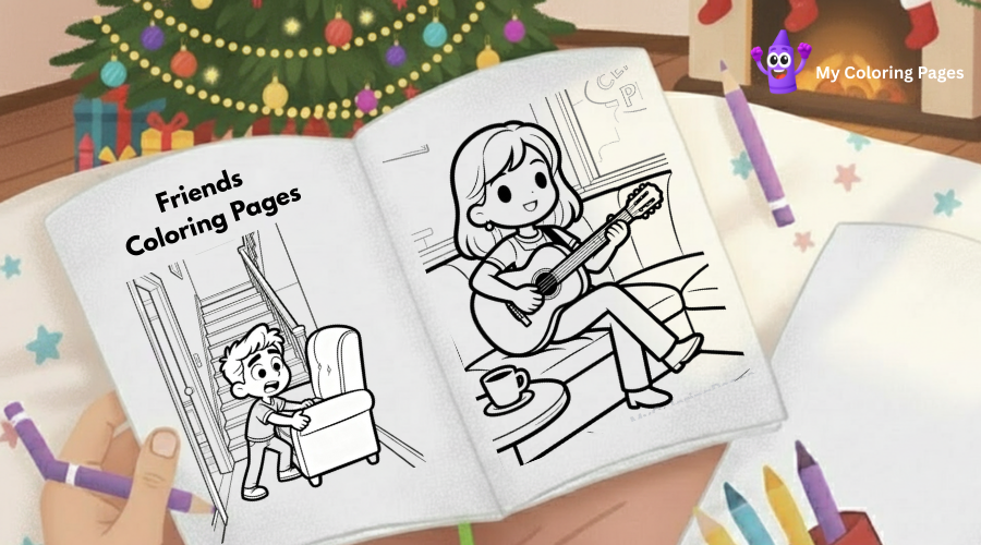 Friends Coloring Pages