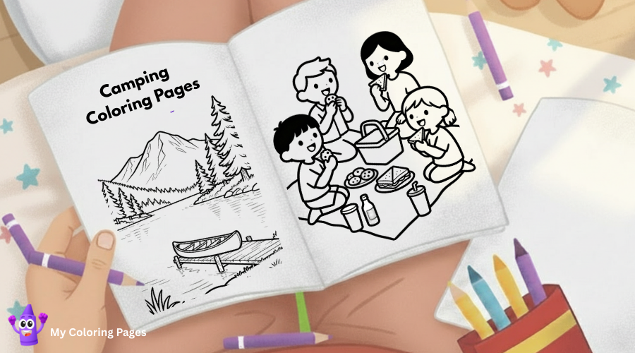 Camping Coloring Pages