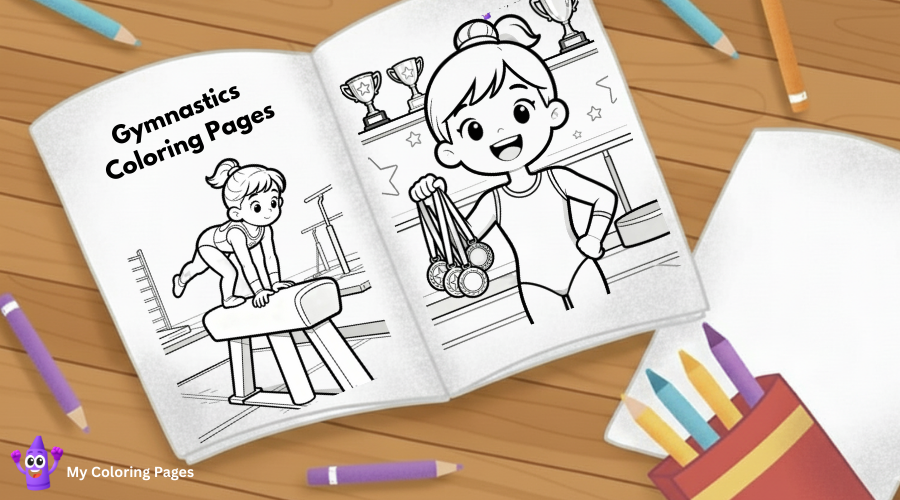 Gymnastics Coloring Pages