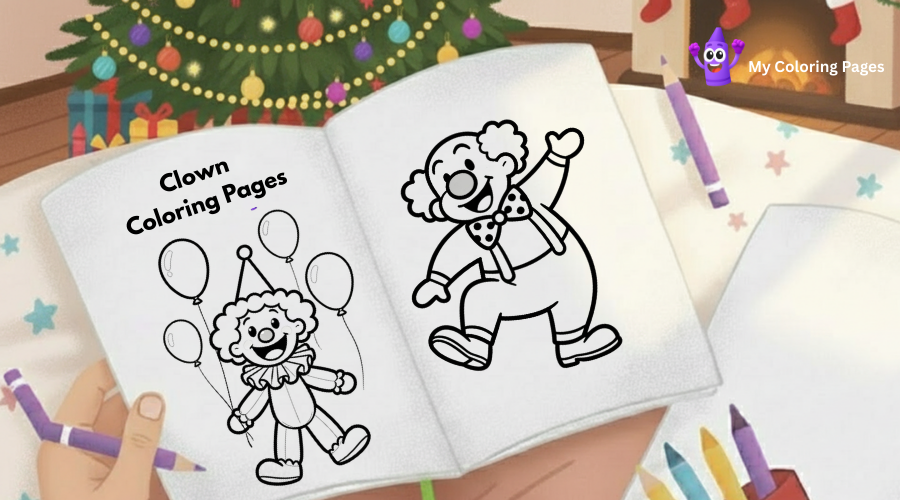Clown Coloring Pages