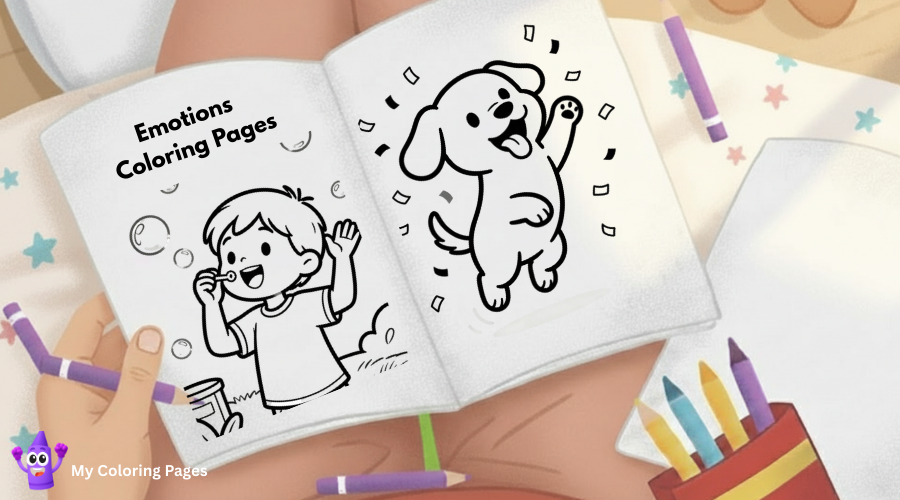 Emotions Coloring Pages