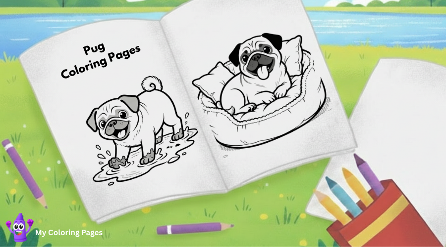 Pug Coloring Pages