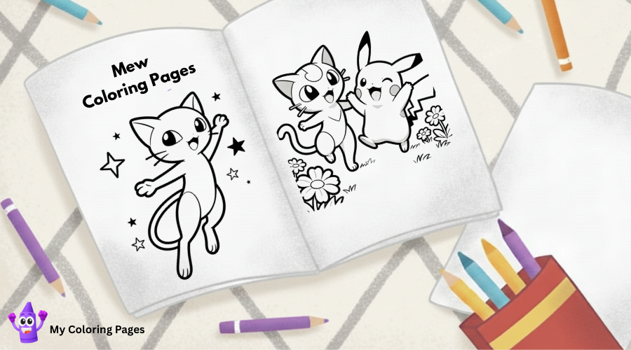 Mew Coloring Pages