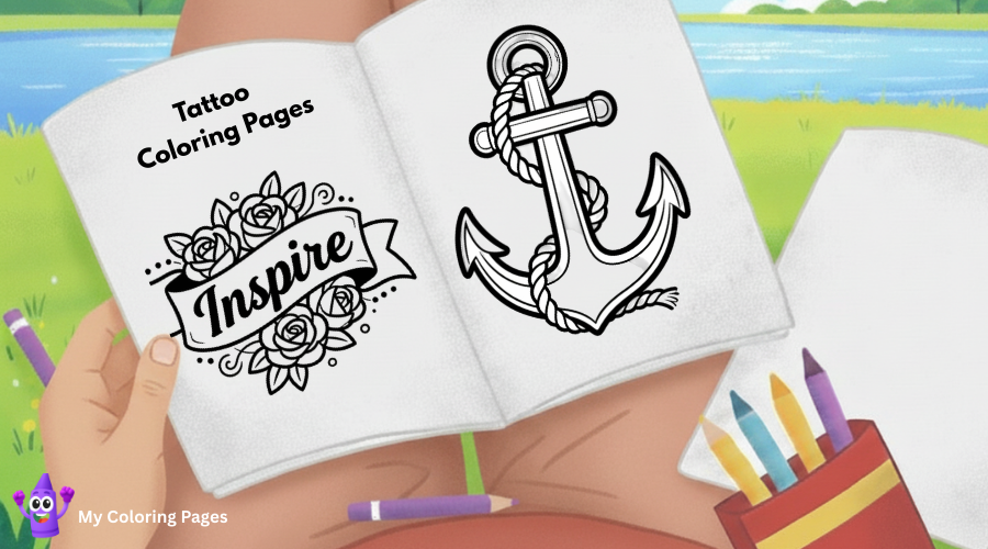 Tattoo Coloring Pages
