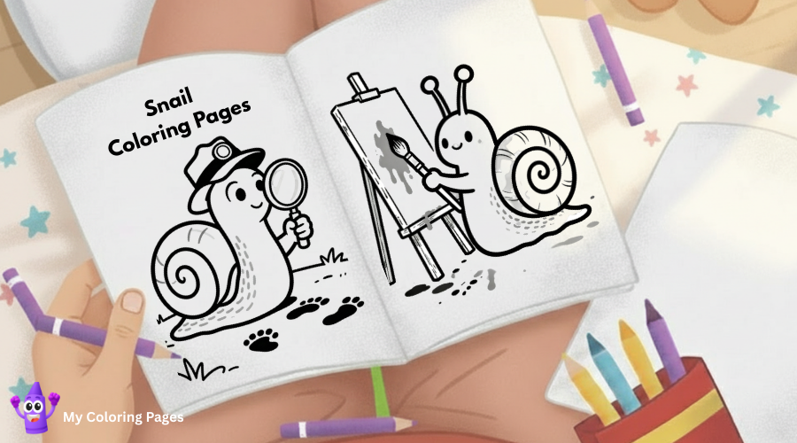 Snail Coloring Pages