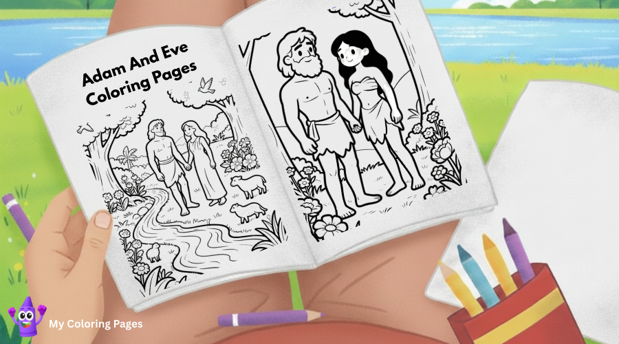 Adam And Eve Coloring Pages