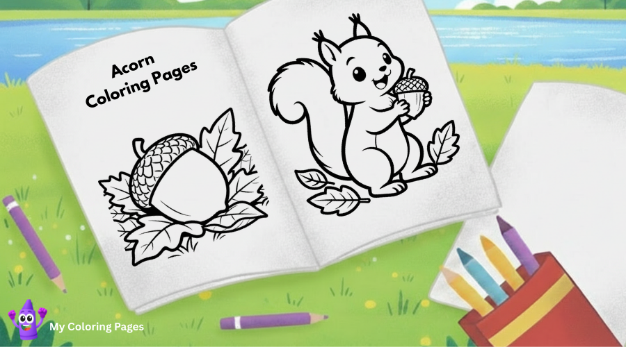 Acorn Coloring Pages