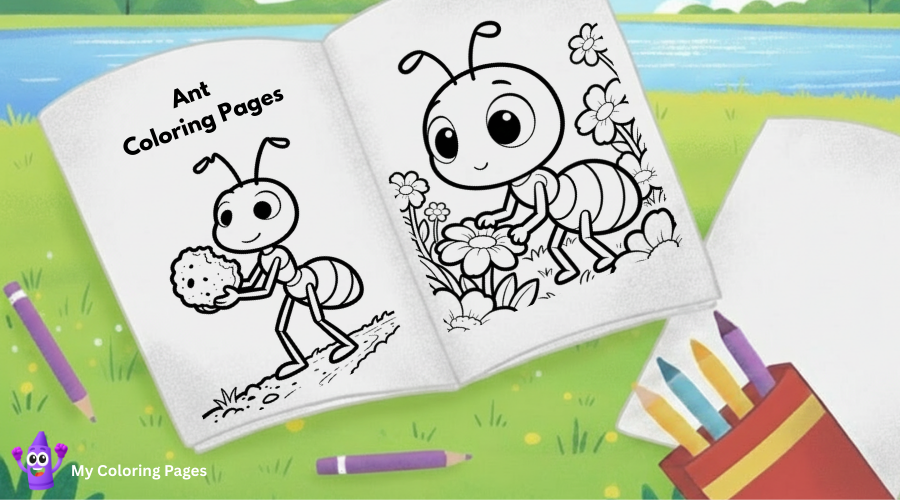 Ant Coloring Pages