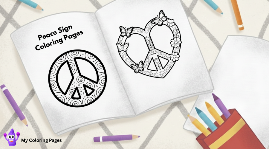Peace Sign Coloring Pages