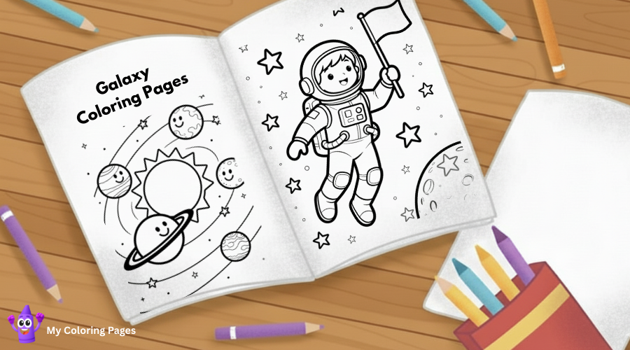 Galaxy Coloring Pages