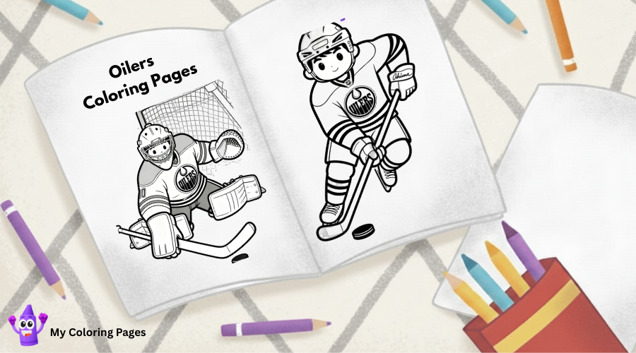 Oilers Coloring Pages