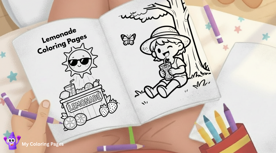 Lemonade Coloring Pages
