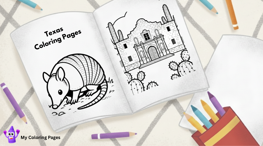 Texas Coloring Pages