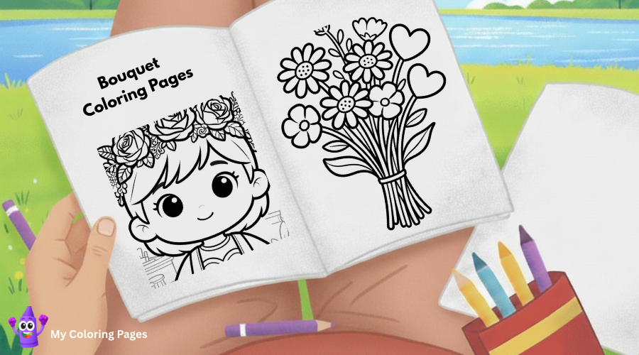 Bouquet Coloring Pages