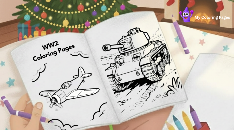 WW2 Coloring Pages