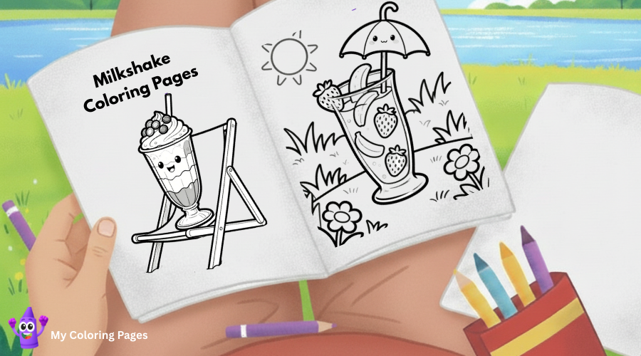 Milkshake Coloring Pages