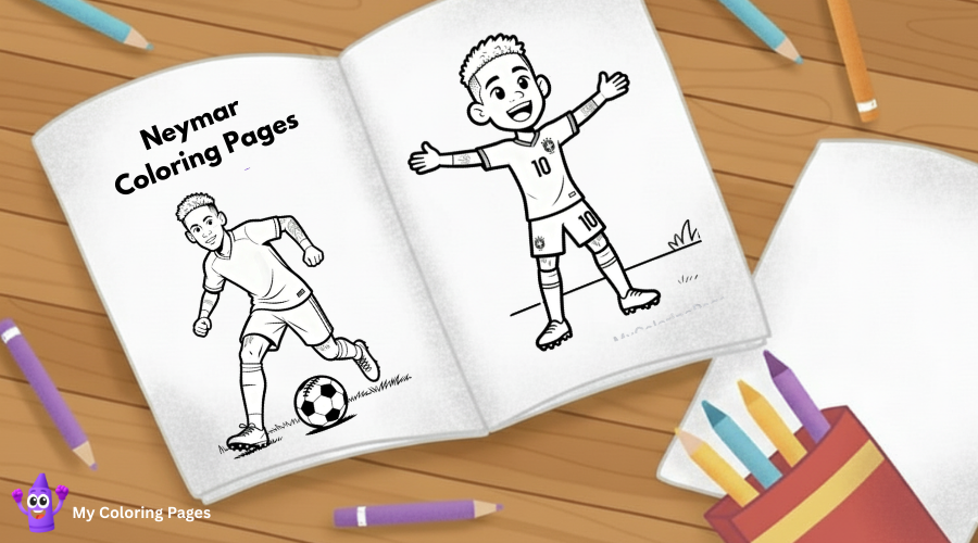 Dibujos de Neymar para colorear