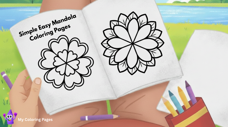 Mandalas fáciles para colorear