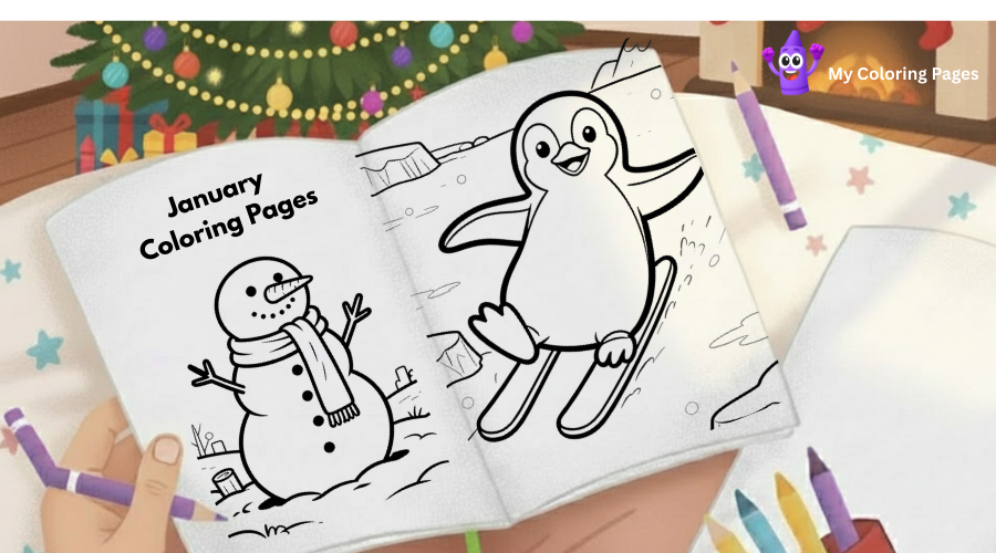 January Coloring Pages