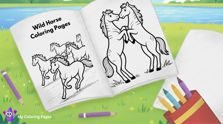 Wild Horse Coloring Pages