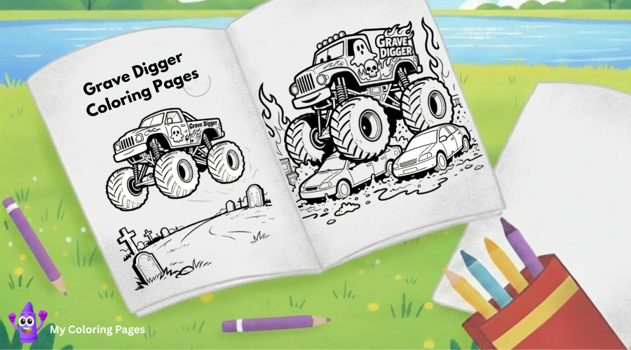 Grave Digger Coloring Pages