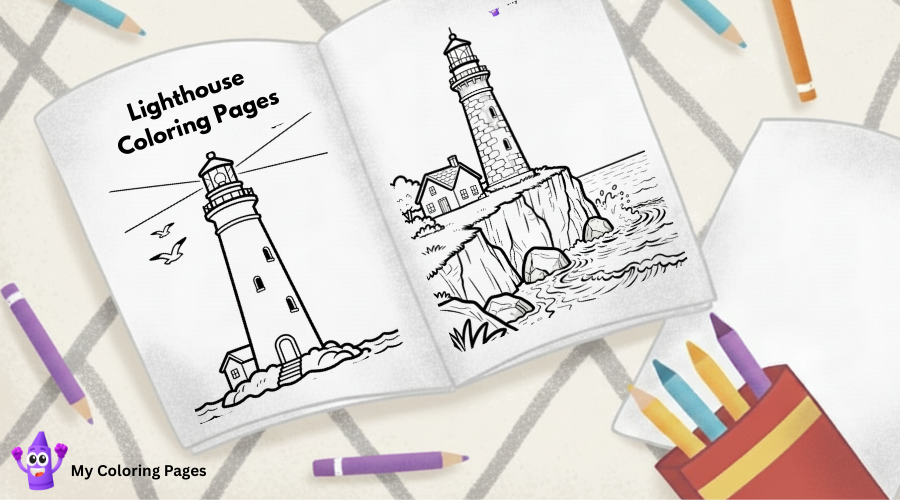 Lighthouse Coloring Pages