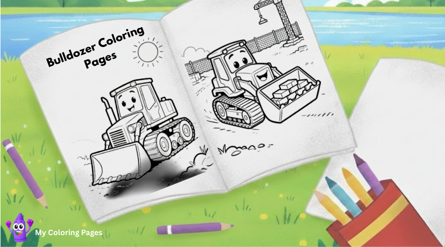 Bulldozer Coloring Pages