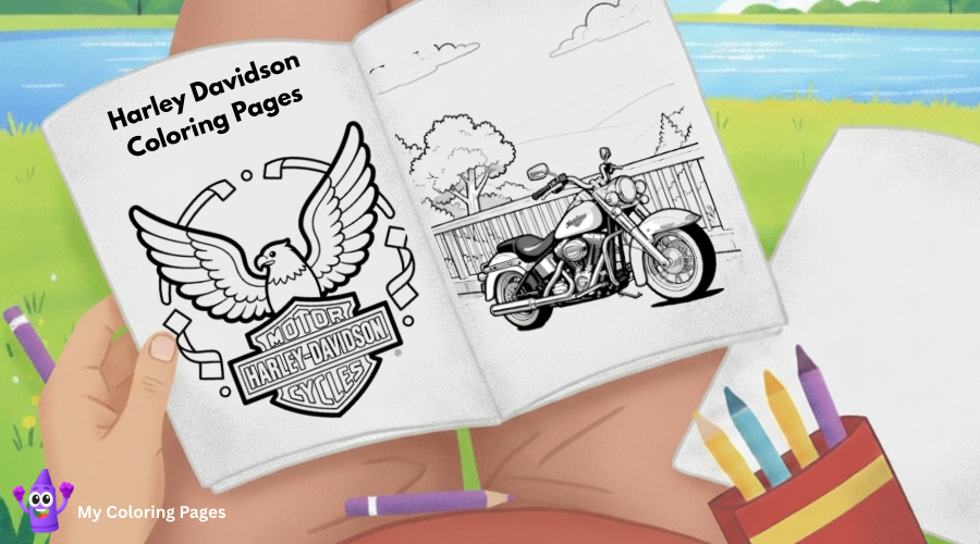 Harley Davidson Coloring Pages