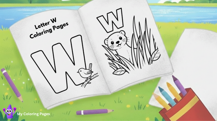Letter W Coloring Pages
