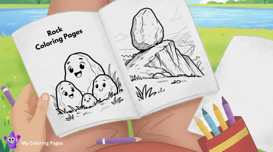 Rock Coloring Pages