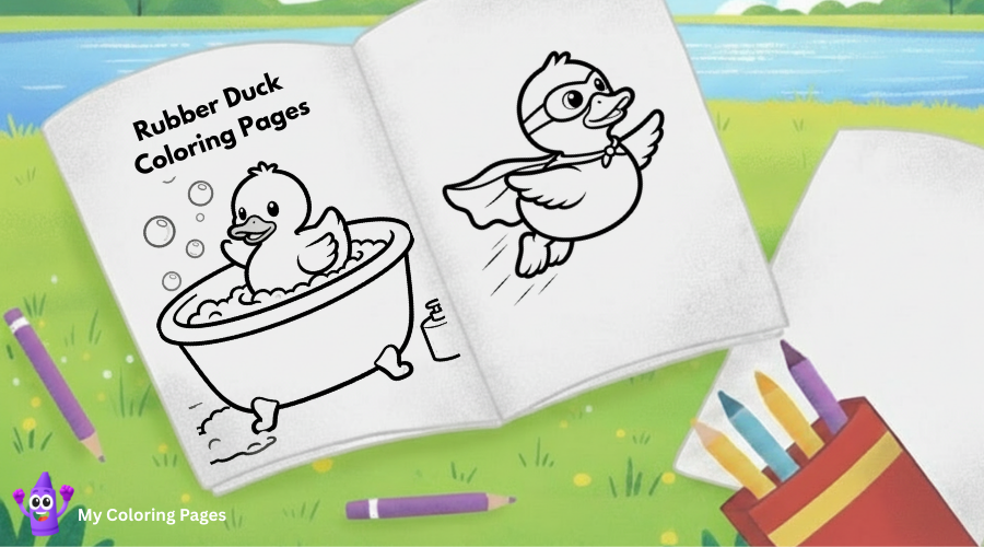 Rubber Duck Coloring Pages