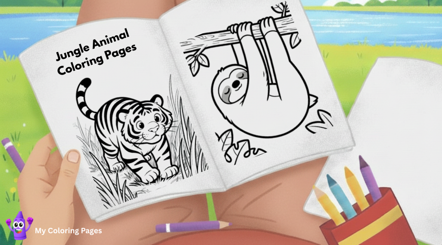 Jungle Animal Coloring Pages