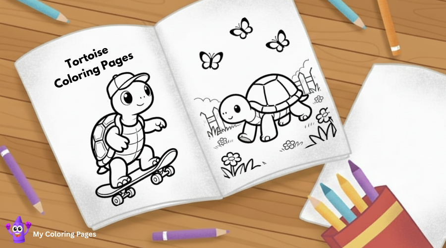 Tortoise Coloring Pages