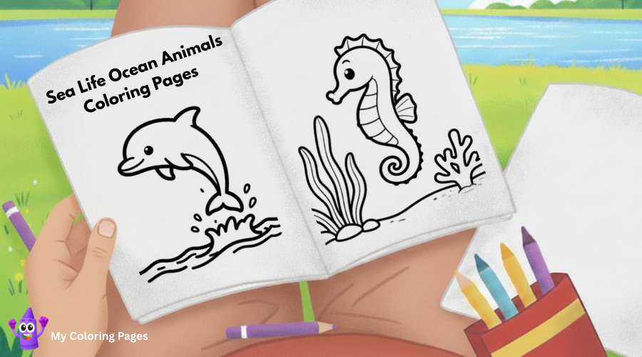 Dibujos de animales marinos para colorear