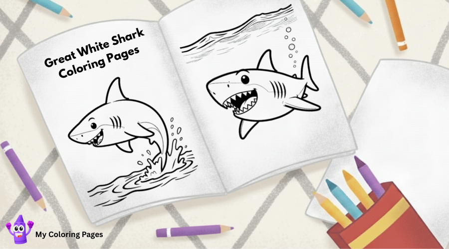 Great White Shark Coloring Pages