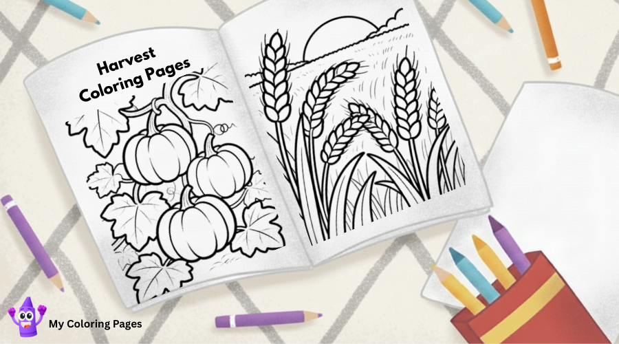 Harvest Coloring Pages