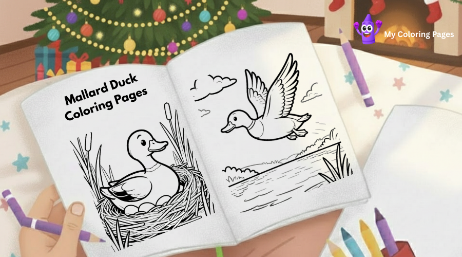 Mallard Duck Coloring Pages