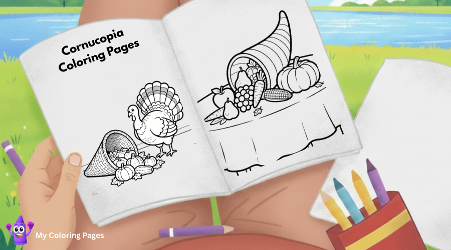 Cornucopia Coloring Pages