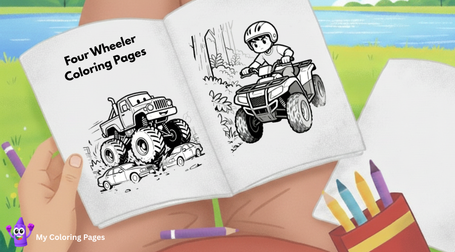Four Wheeler Coloring Pages
