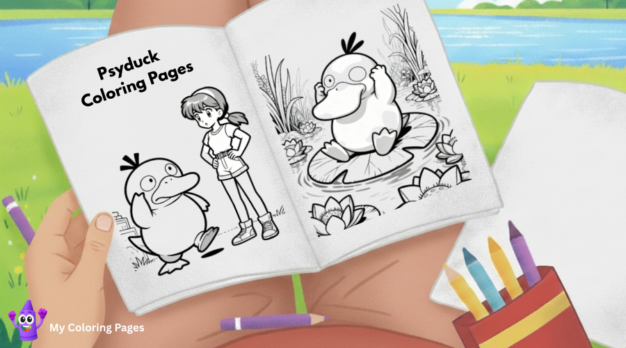 Psyduck Coloring Pages