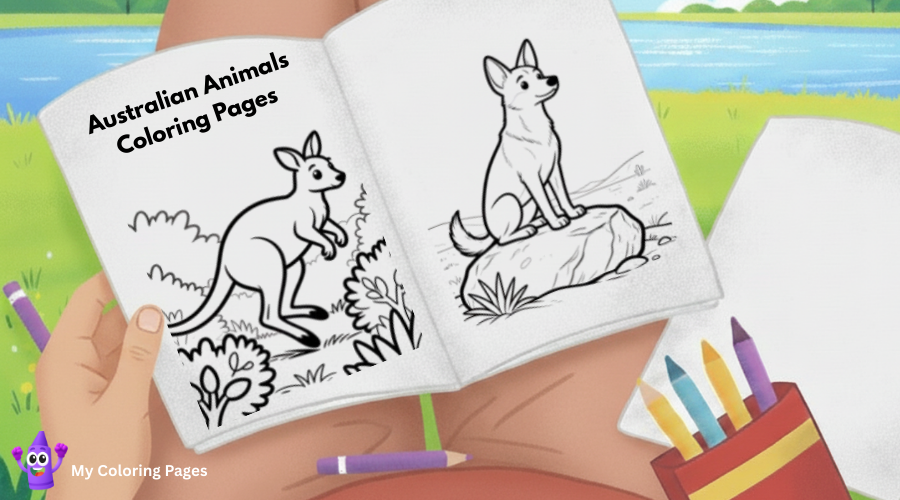 Australian Animals Coloring Pages